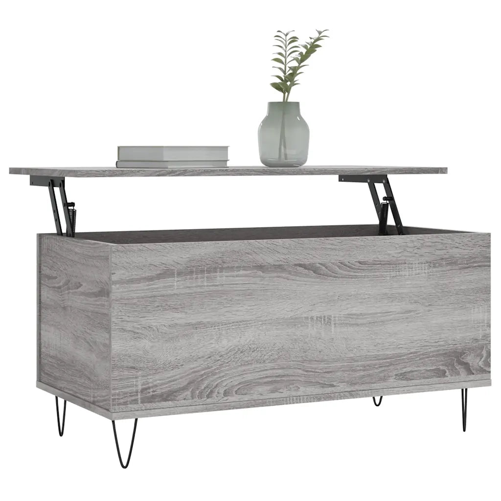 Tavolino salotto | Tavolino da caff¨¨ | Tavolino da Soggiorno Grigio Sonoma 90x44,5x45 cm Legno Multistrato
