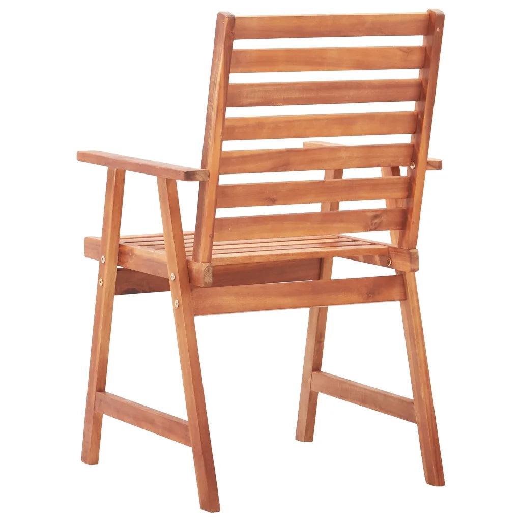 Sedie da Pranzo da Esterni con Cuscini 2 pz Massello di Acacia 3064338