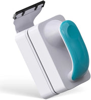 Pulitore per acquario con spazzola magnetica potente, vetrificante con spazzola in acciaio inossidabile rimovibile e manico antiscivolo, 10 cm spazzola galleggiante per acquari in vetro (non adatti per acquari in acrilico)