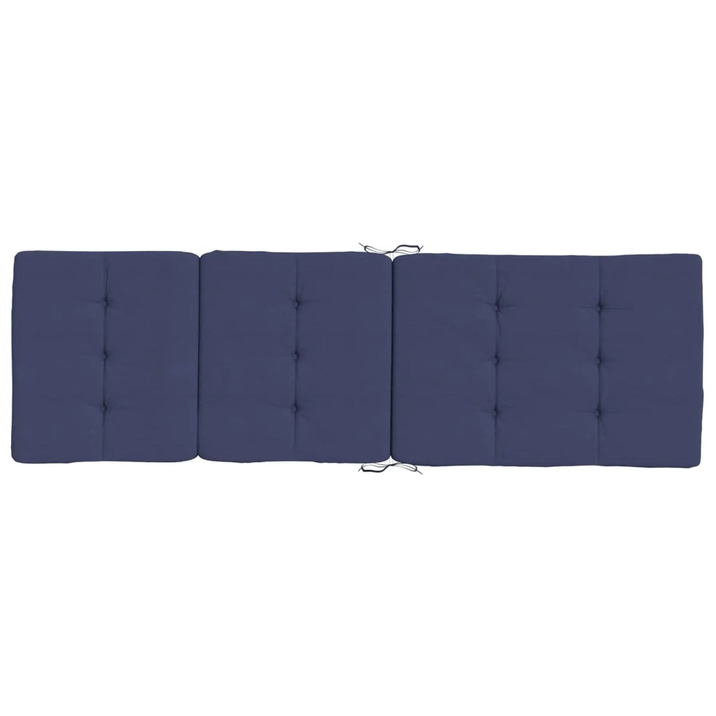 Cuscino da Esterno 2 pcs Blu navy 180 x 55 x 7 cm Tessuto 379391