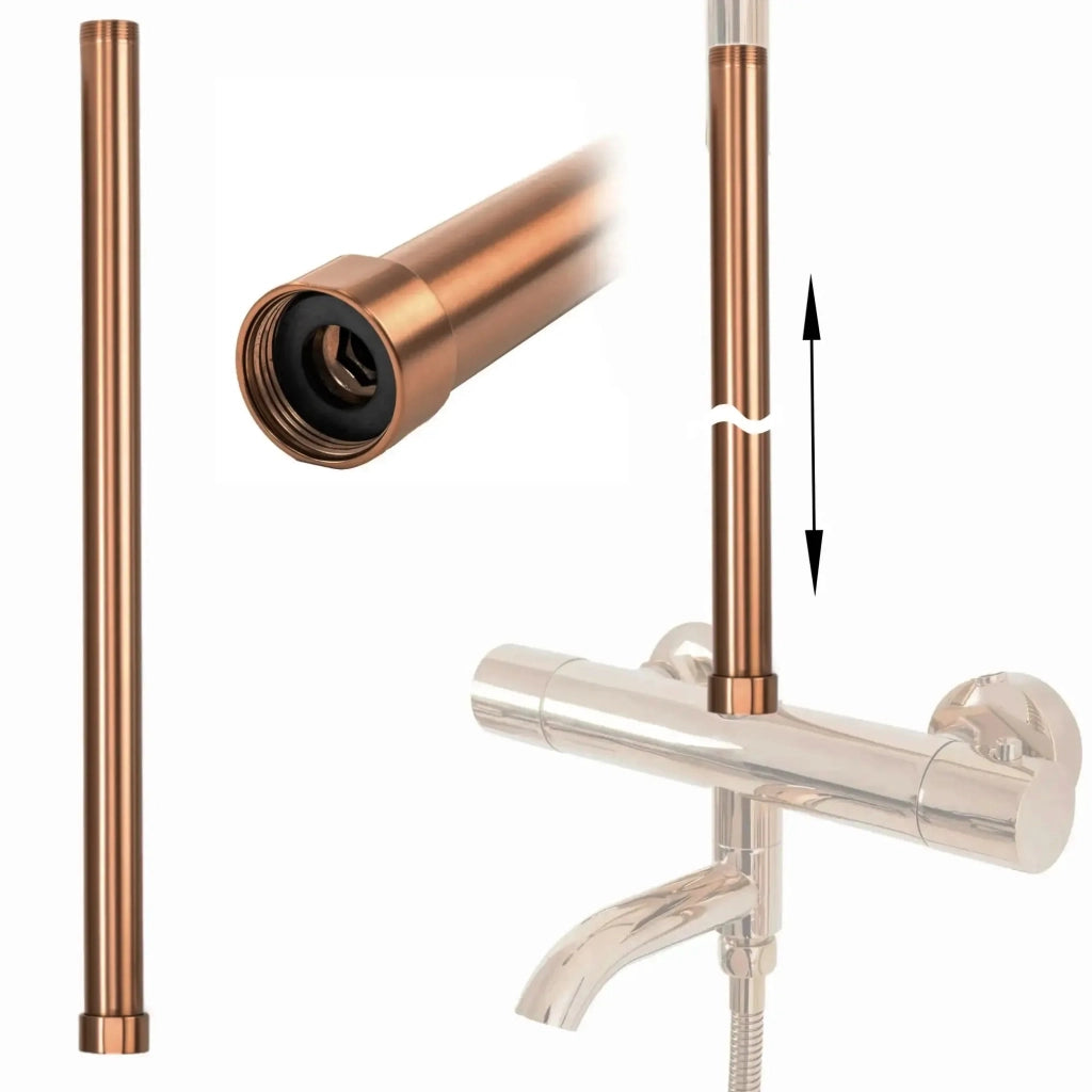 Prolunga Per Set Vasca/doccia Brush Copper 50cm