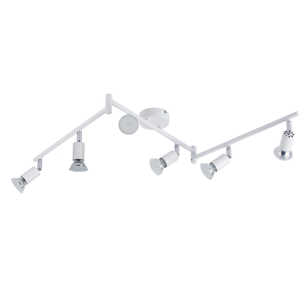 ZMH Faretto da soffitto bianchi orientabili 330° moderni GU10 per camera letto soggiorno interno