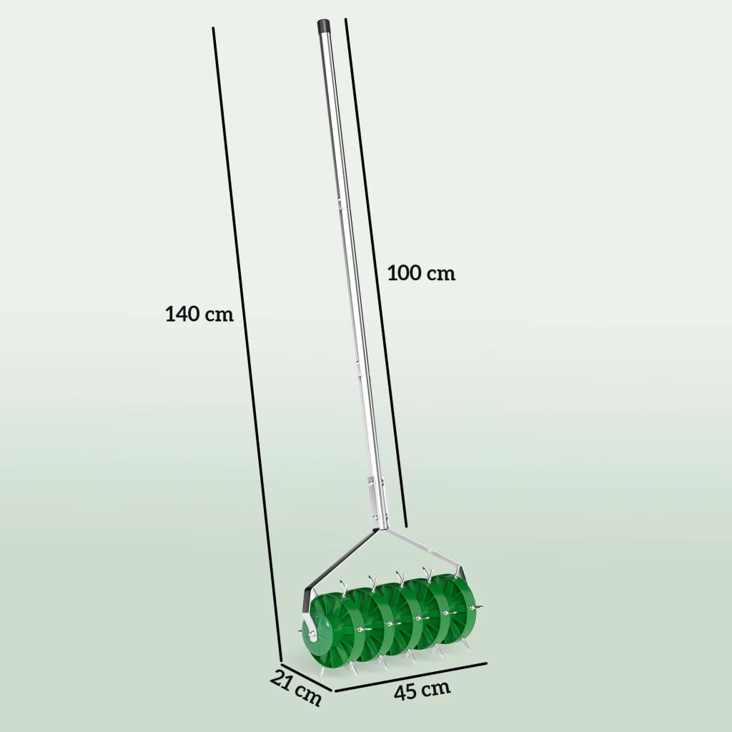 Aeratore per Prato 3 Pezzi ¨C Minimal ¨C 100 cm Larghezza 45 cm