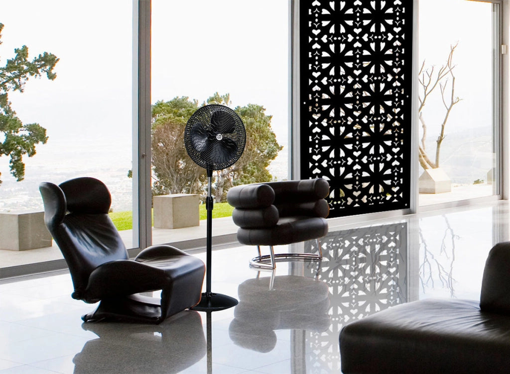 SHAPE - Pannello in PVC traforato - Parasole Colore: nero, Misura: 50x150 cm