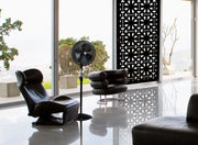 SHAPE - Pannello in PVC traforato - Parasole Colore: nero, Misura: 50x150 cm
