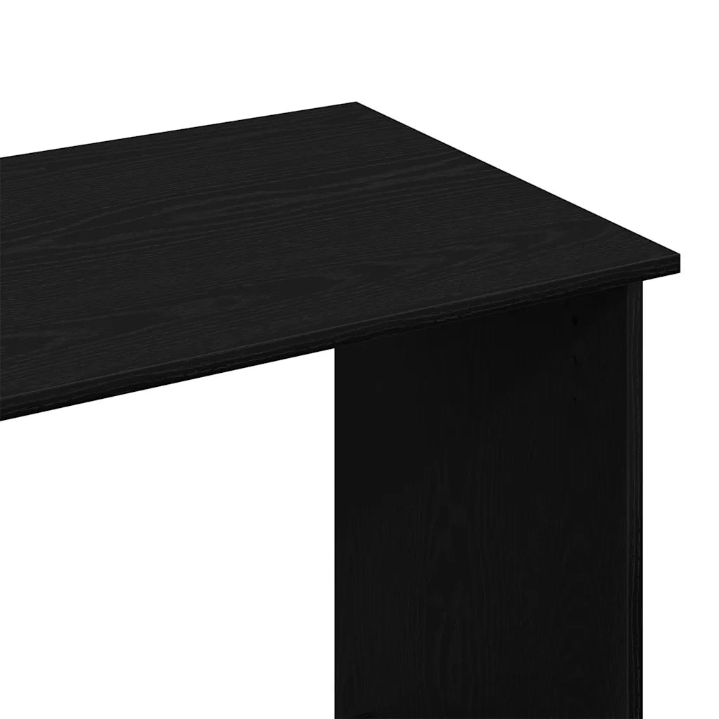 Scrivania Nera 80x40x75 cm in Legno Multistrato 860455