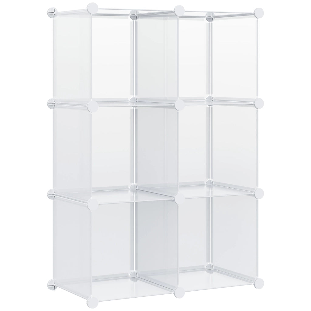 Mobile Scarpiera 6 Cubi in Plastica ¨C Minimal ¨C 65x32x162 cm