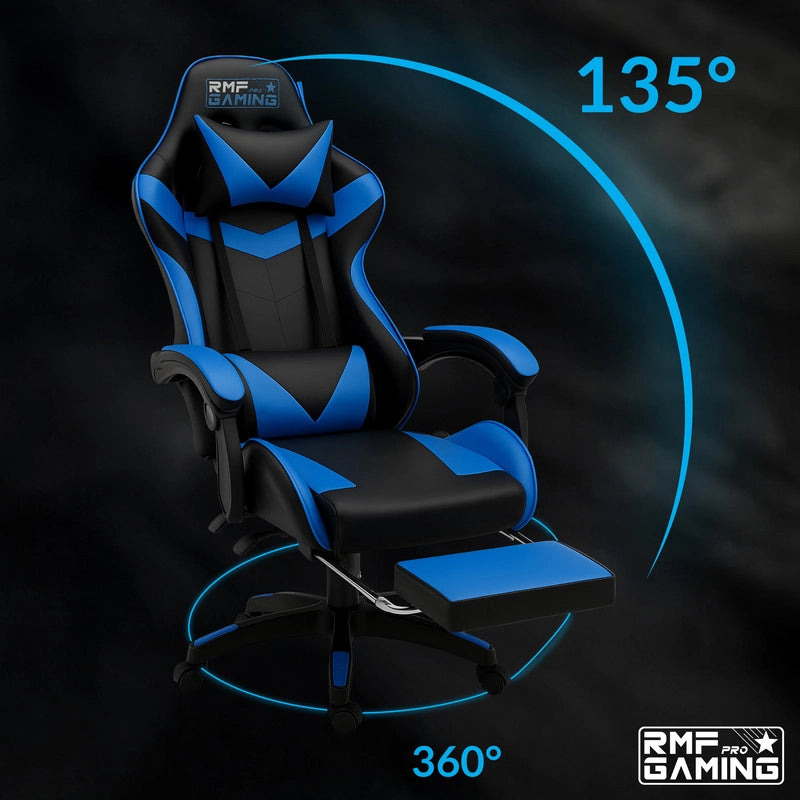 SEDIA DA GAMING COLORE BLU-NERO
