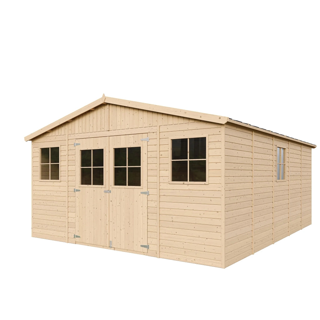 Casa da giardino in legno  A246x418x520 cm/20 m² - TIMBELA M333