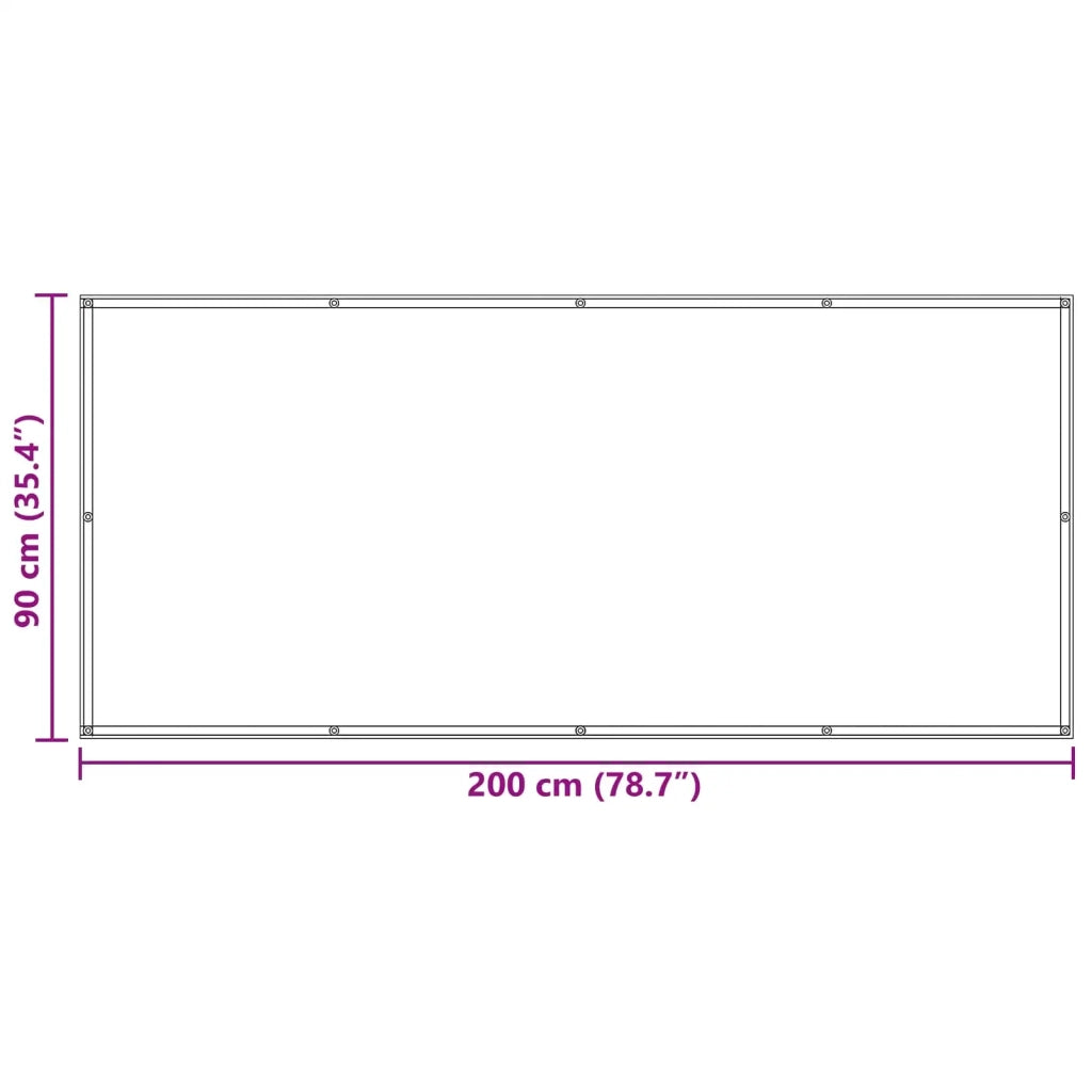 Schermo da balcone | Paravento da Balcone Borgogna 90 x 200 cm Tessuto Oxford