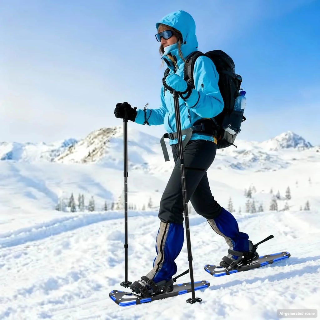 Ciaspole 3 in 1 Blu e Nero 78,5 x 22 cm Alluminio e HDPE CFW2394920