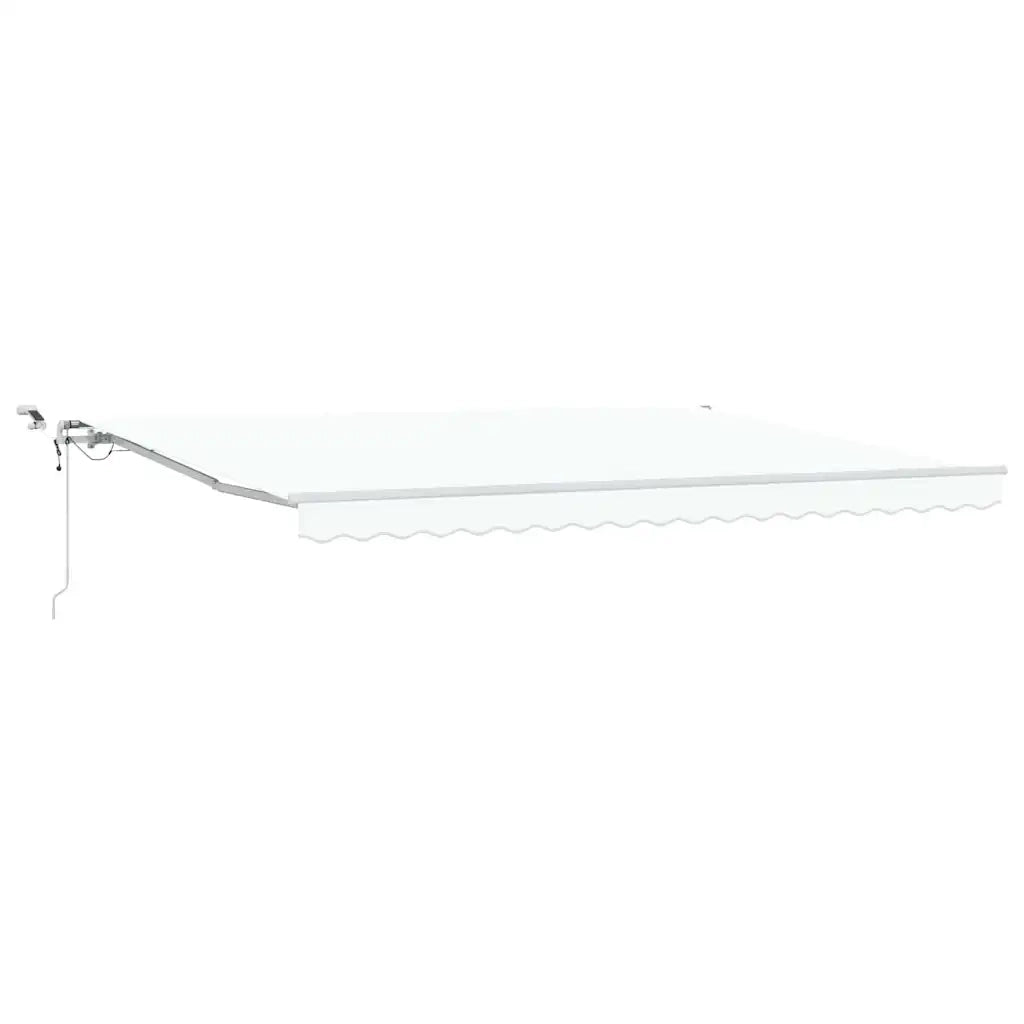 Tenda Retrattile Bianco 450 × 350 cm Poliestere e Metallo 3331140