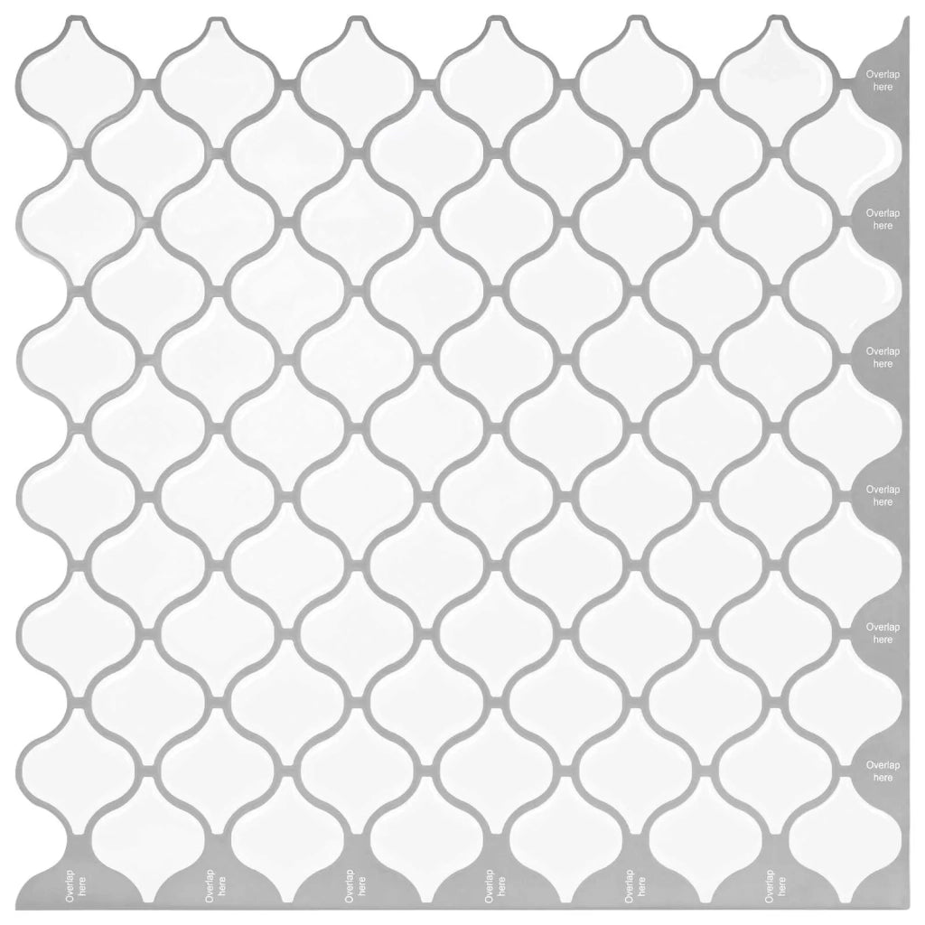 Piastrella Lanturn 10 pz Bianco 27 x 27 cm Poliuretano e PET CFW3220186