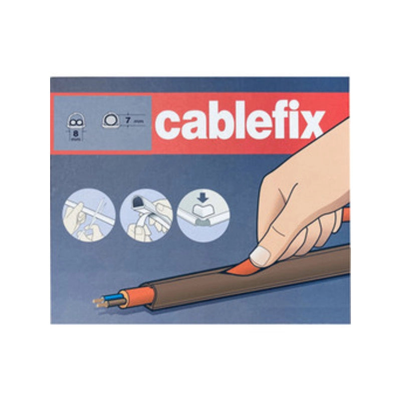 CANALINA ADESIVA INOFIX 8X7 MM DA 4 M MARRONE- 1,0 confezione