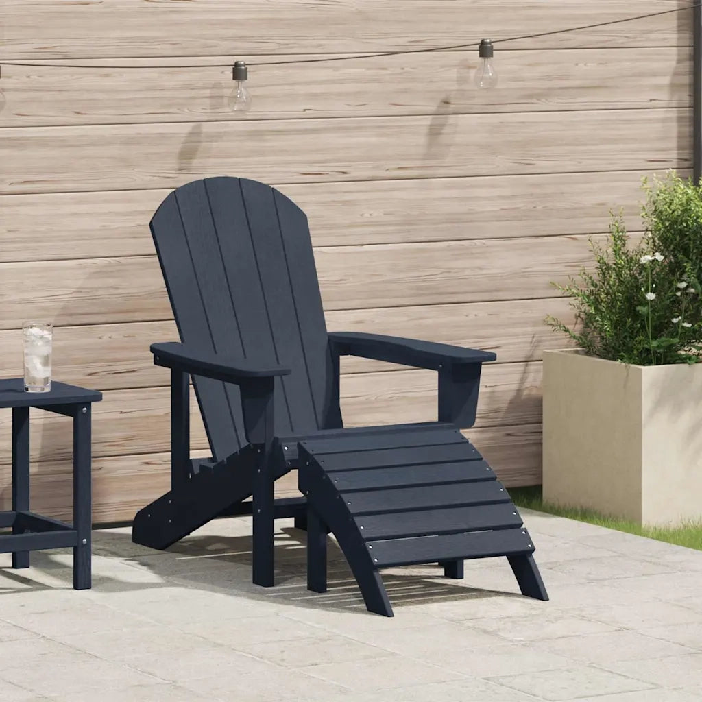 Sedia Adirondack Blu navy 82 x 74 x 92 cm HDPE 42006630