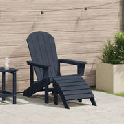 Sedia Adirondack Blu navy 82 x 74 x 92 cm HDPE 42006630