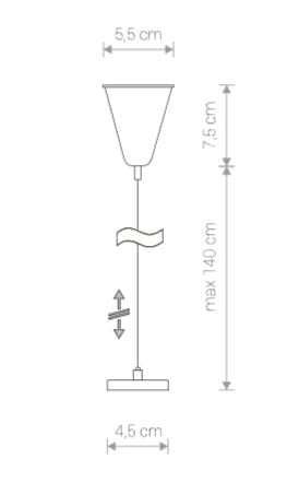 Nowodvorski Profile kit sospensione nero per binario 9460