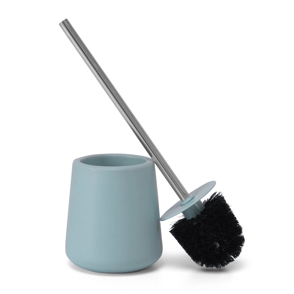 Set accessori bagno 4 pezzi in ceramica turchese pastello Sidney