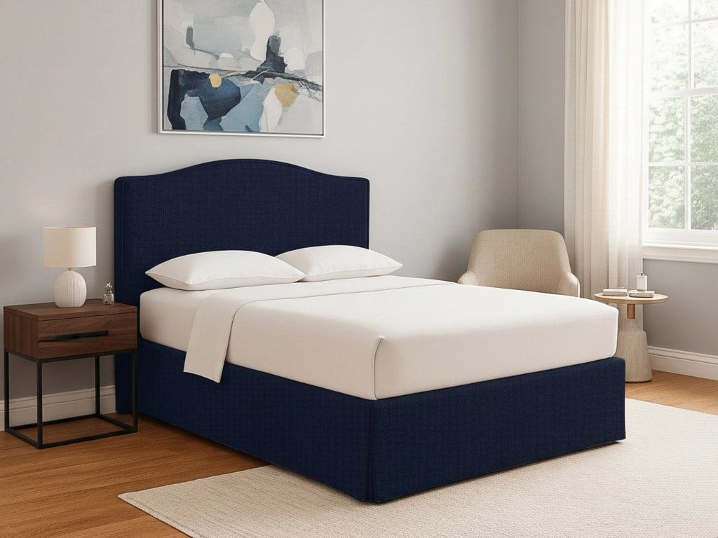 Eccles, Letto Singolo Sfoderabile Made in Italy, Viola Scuro