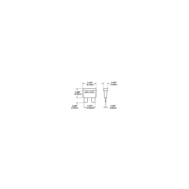 FUSIBILE ATO/ATC 2A CONF. 25 PZ FUSE ATO/ATC 5AMP