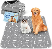 Matita per cani riutilizzabile - 2 pezzi matita per cani assorbente - 50x70cm matita per cuccioli - fondo antiscivolo - matita per cani impermeabile, duratura, per addestramento alla pulizia - lavabile matita per cani da letto