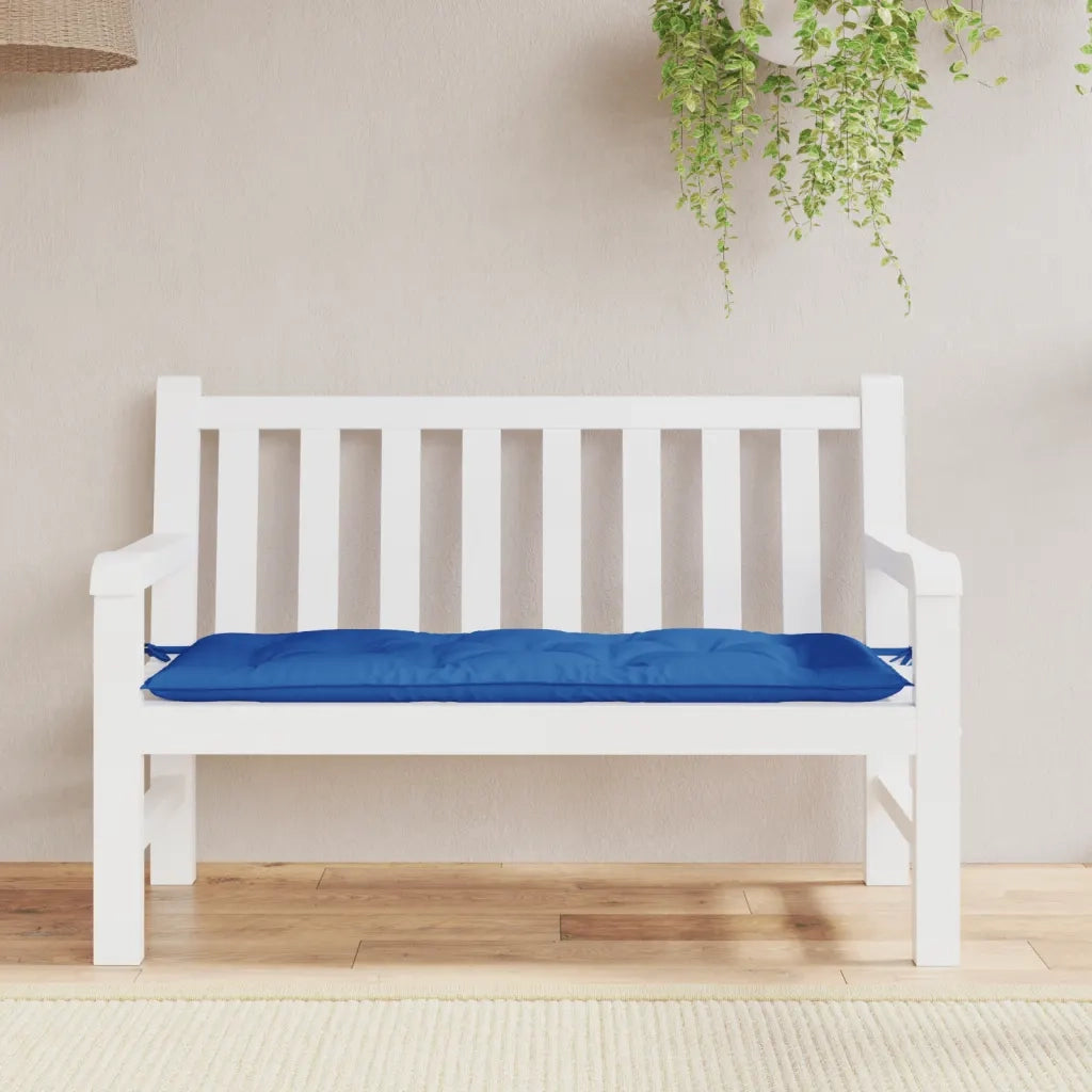 Cuscino per Panca-Cuscini per panchina Blu 120x50x7 cm in Tessuto Oxford