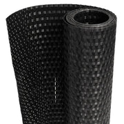 Schermo da balcone | Paravento da Balcone Nero 600x80 cm in Polyrattan