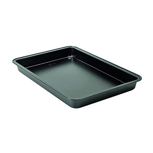 Lagostina 010151000011 Gustosa Rostiera da Forno in Acciaio Antiaderente 42x29x4 cm colore Nero