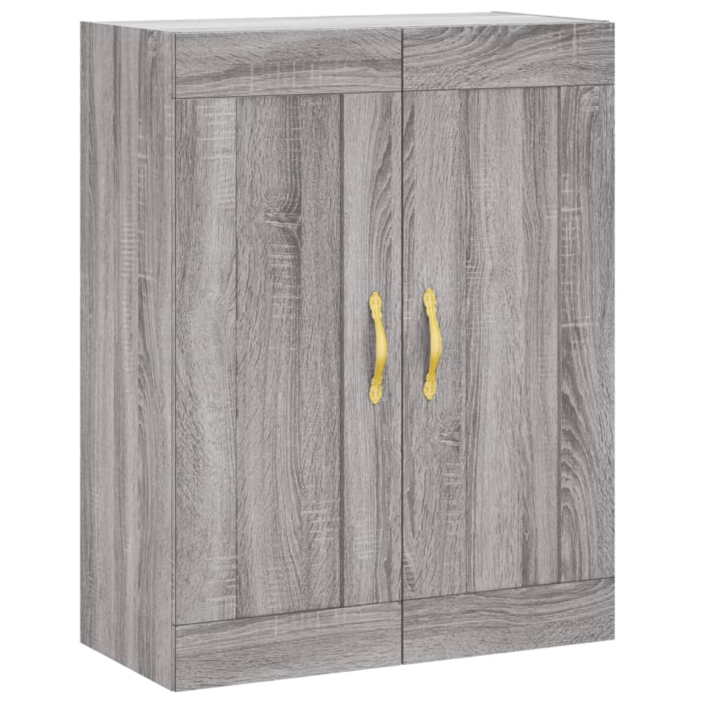 Buffet credenza cassettiera armadio mobile contenitore organizer cucina soggiorno salotto rovere Sonoma alto 69,5 x 34 x 180 cm legno ingegnerizzato grigio 02_0035623