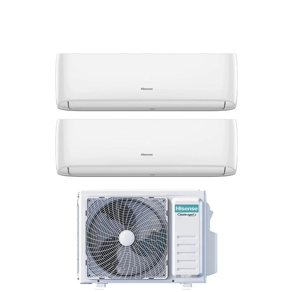 Condizionatore Dual Split Hisense Hi-Comfort 12+12 con 2AMW52U4RXC R-32 Wi-Fi Integrato