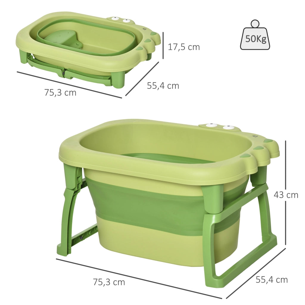 Vasca da bagno pieghevole per bambini ¨C Minimal ¨C 75x55x43 cm verde