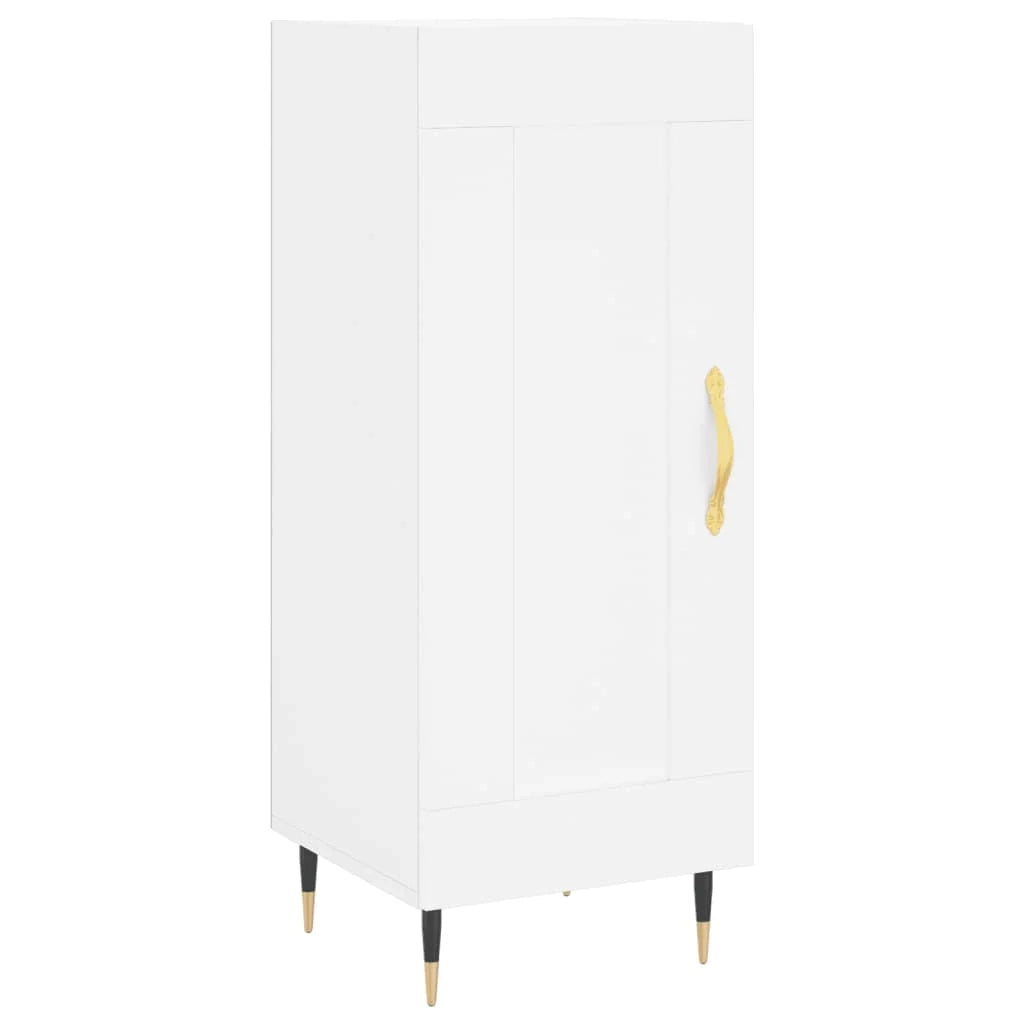 Buffet credenza cassettiera mobiletto mobile contenitore organizer per cucina soggiorno salotto 34,5 x 34 x 90 cm legno ingegnerizzato bianco 02_0030244