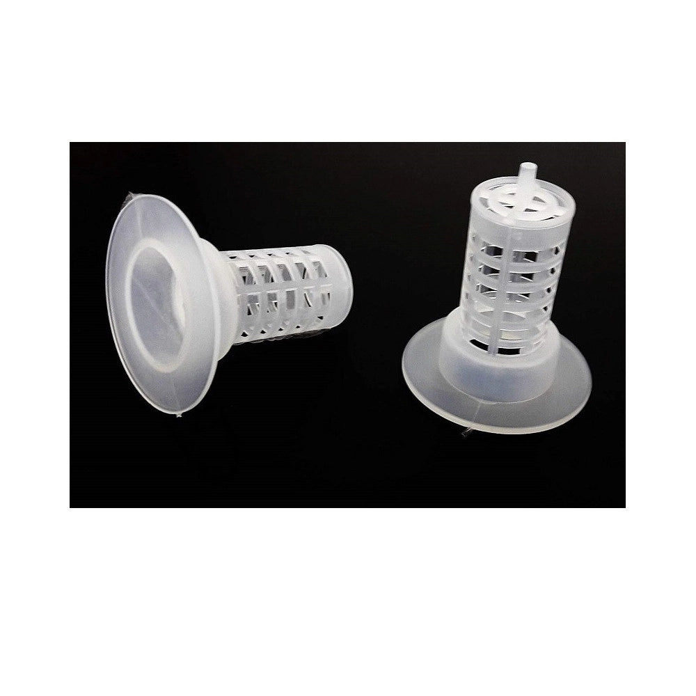 Trade Shop - 6 Filtro Colino Grigli Plastica Piccola 45mm Copertura Scarico Bagno Cucina Adrf -