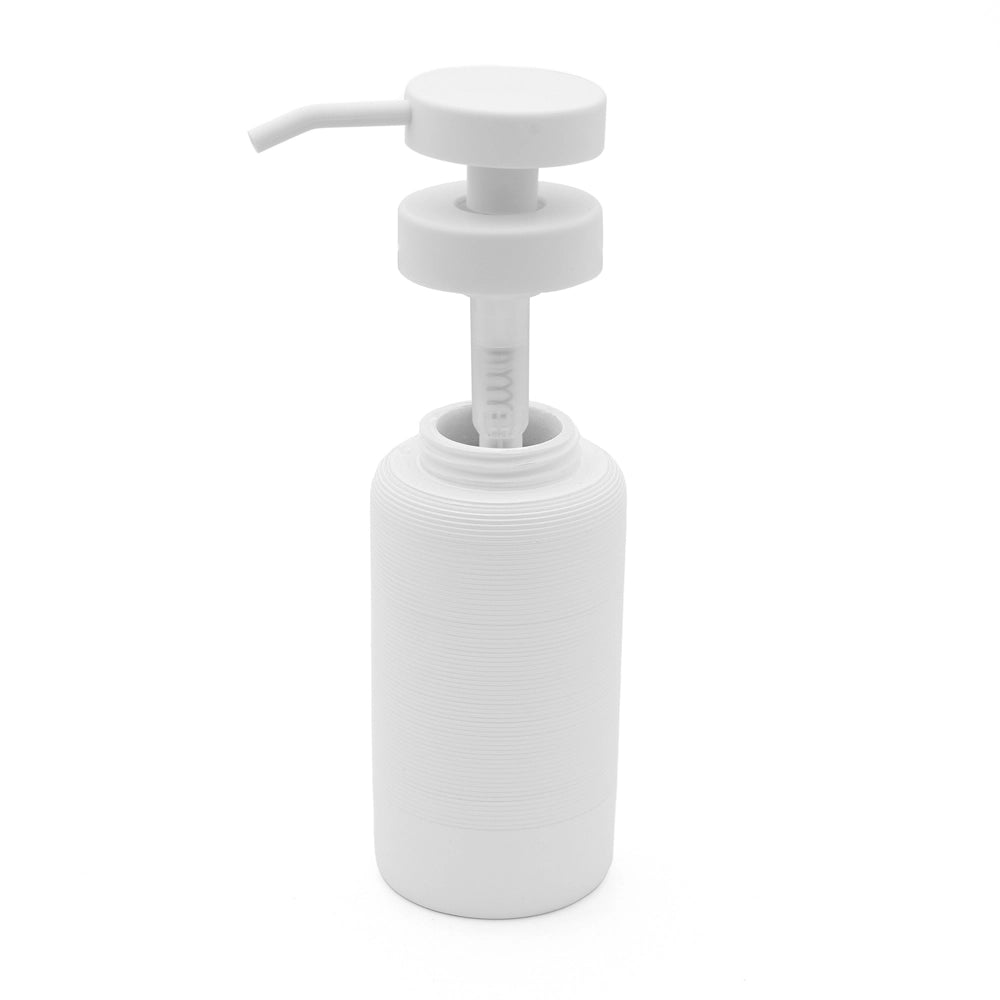 Set accessori bagno 4 pezzi in poliresina bianca Marica