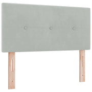 Testiera | Testata Grigio chiaro 100 cm Velluto