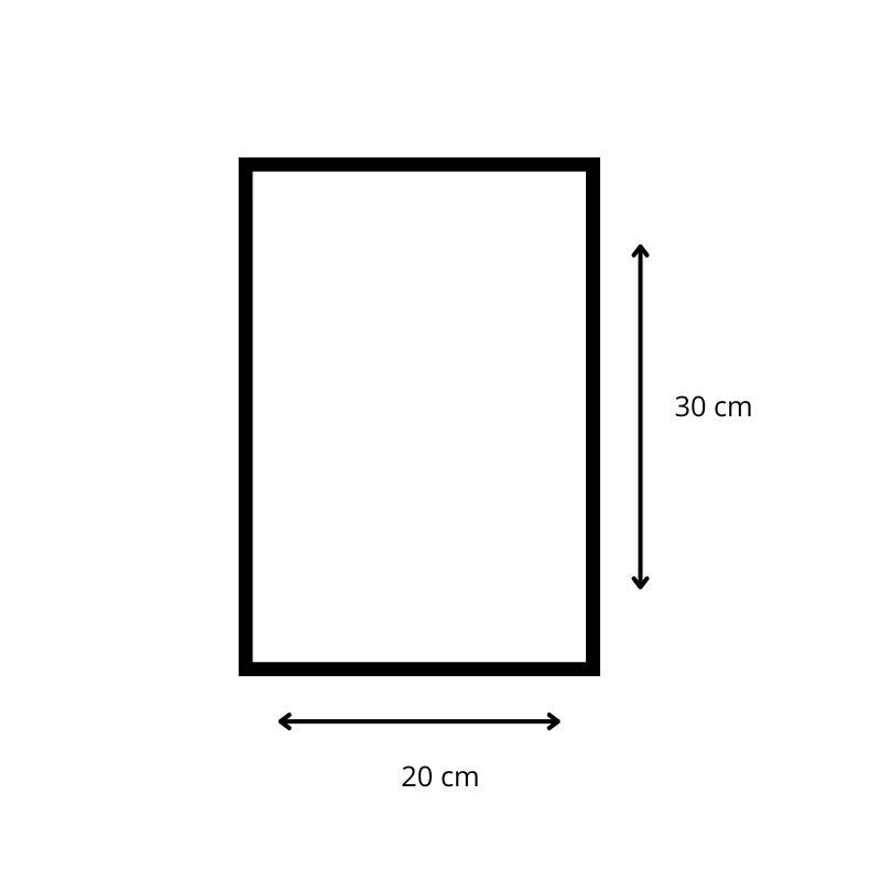 Cartello uscita di emergenza a destra cm 20X30