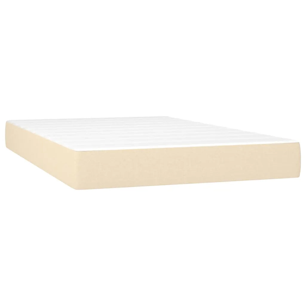 Giroletto a Molle con Materasso Crema 120x200 cm in Tessuto 3140926