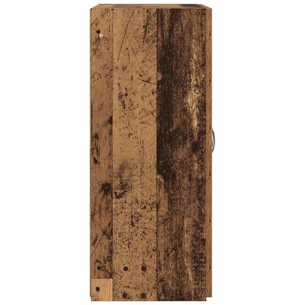 Mobile per Ufficio con porta Rovere Nero 70 x 32 x 77.5 cm 869120