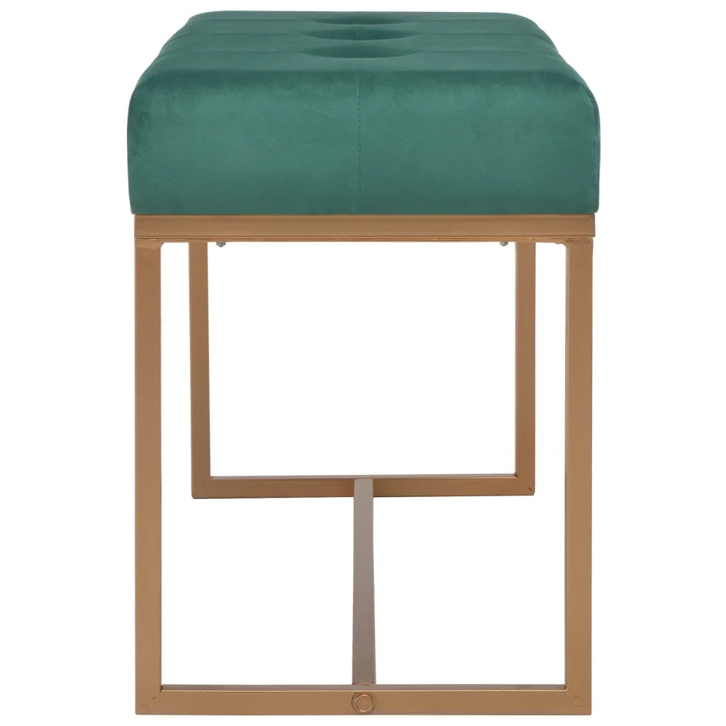 Panca-Sgabello 80 cm in Velluto Verde