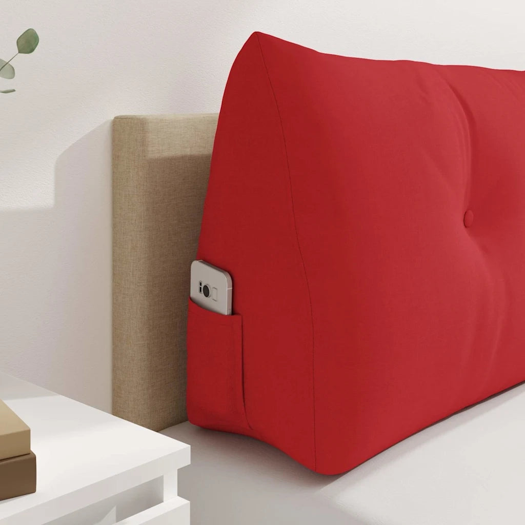 Cuscino per Schiena Rosso 120 x 24 x 50 cm Tessuto 42014482