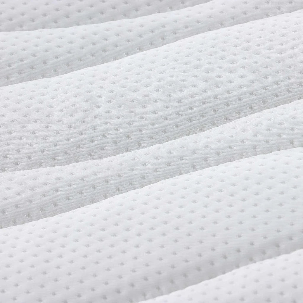 Topper per materasso Bianco 160 x 200 cm Tessuto a maglia 4106409