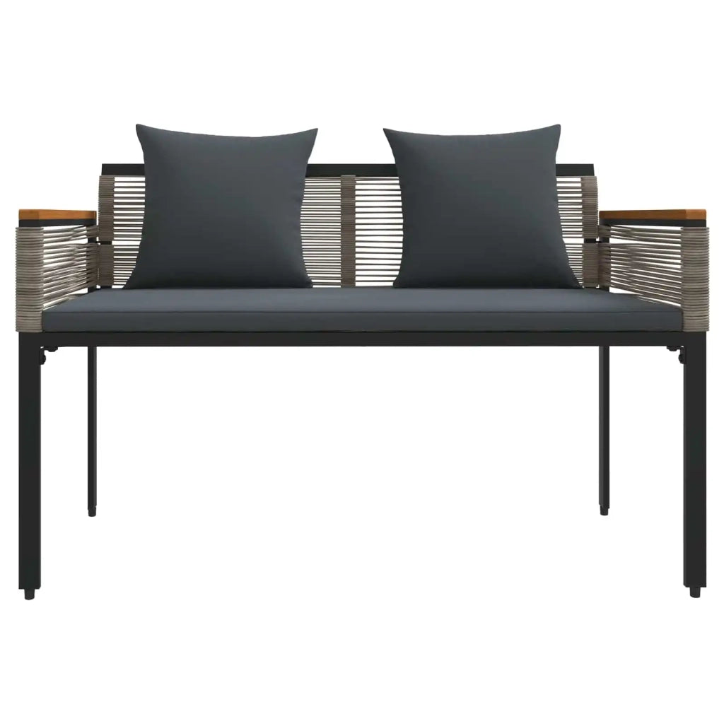 Set di Mobili da Esterno Grigio e Grigio Scuro polyrattan 42025227