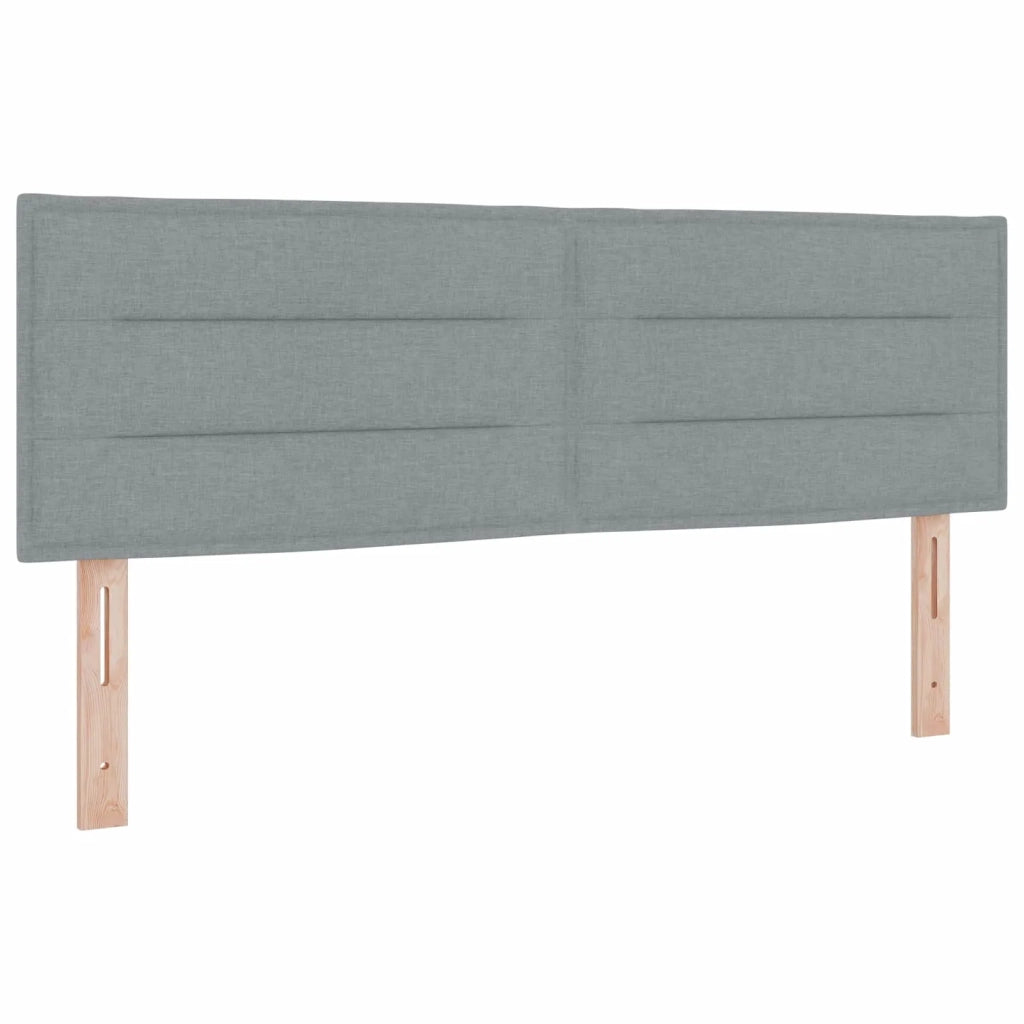 Letto box spring con materasso Grigio Chiaro 160 x 200 cm 3450986