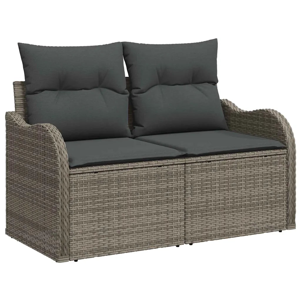Set Divano da Giardino 5 pcs Grigio polyrattan 3358127