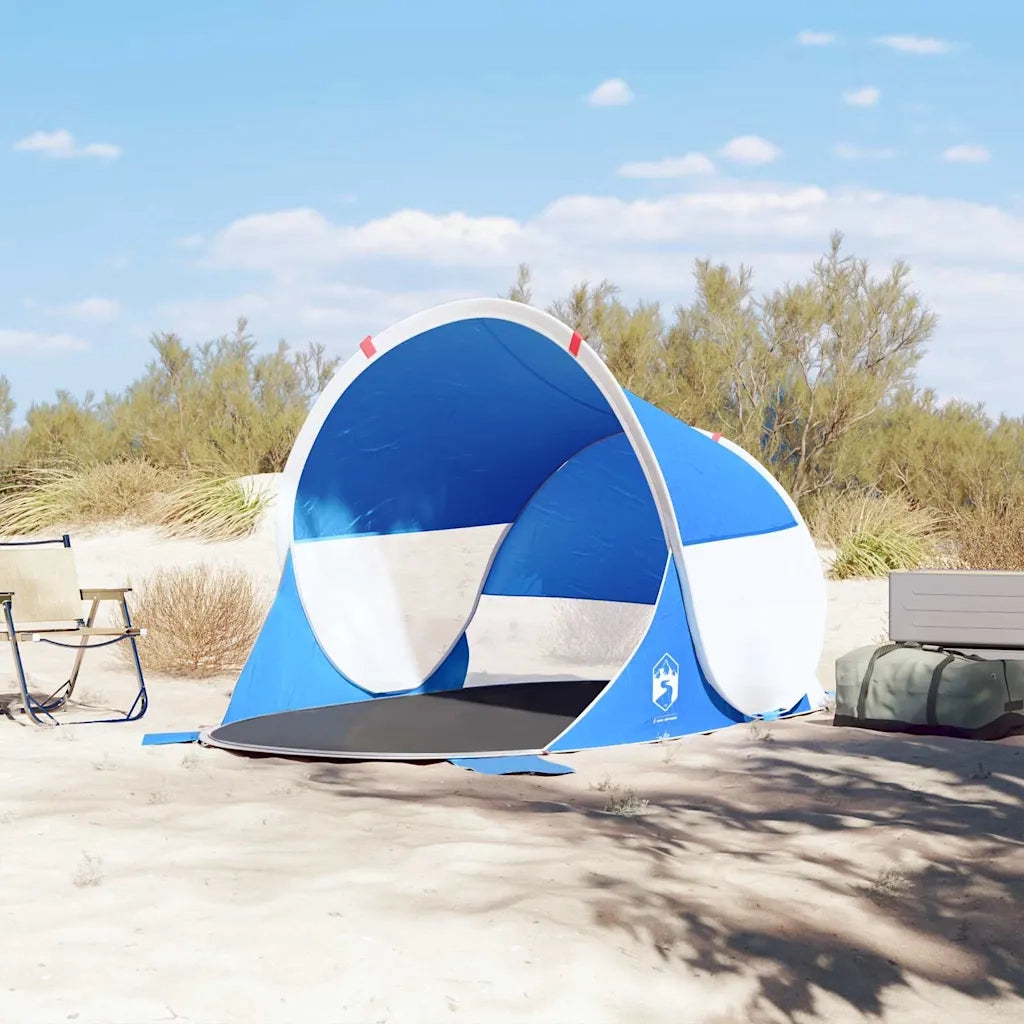 Tenda da Spiaggia Pop-Up Azzurra Impermeabile