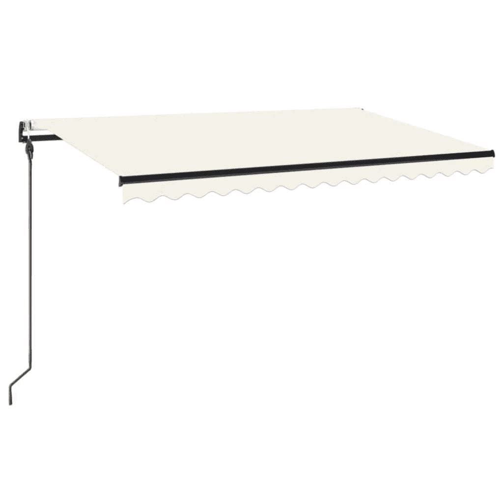 Tenda Automatica con Sensore Vento e LED 450x300 cm Crema 3069132