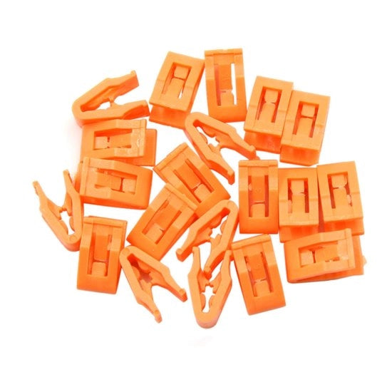 Sostegno Console Auto 20 Pezzi - Viti di Fissaggio - Plastica - Pannello di Controllo - Fissaggio Cavi - Dimensioni 7,6 x 7,3 x 14,7 mm - Viti di Fissaggio per Sostegno Auto