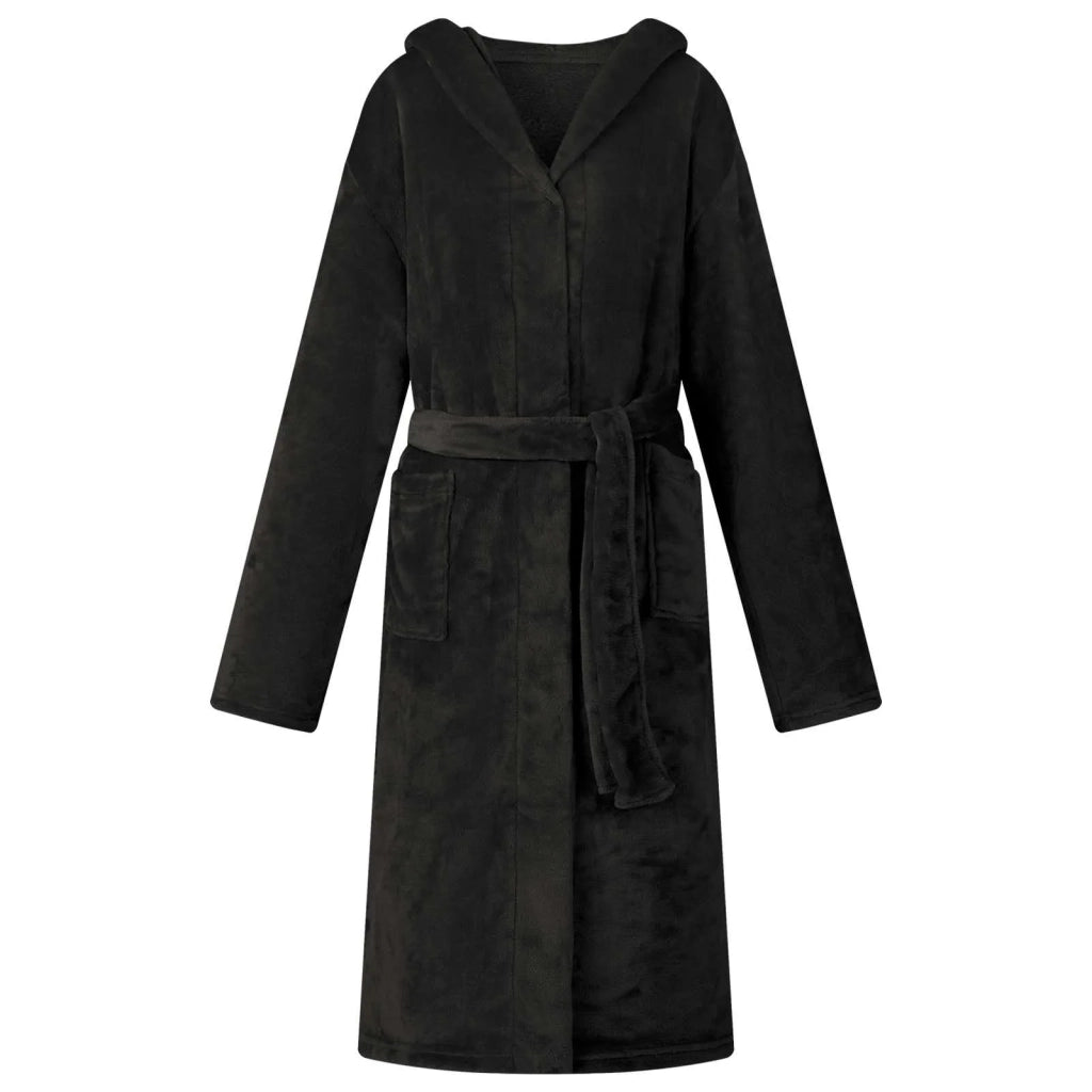 Accappatoio con Cappuccio Nero xxl Flanella 42017247