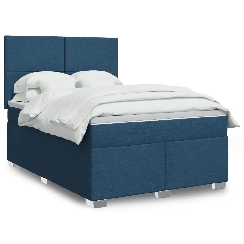 Giroletto a Molle con Materasso Blu 140x200 cm in Tessuto 3292810