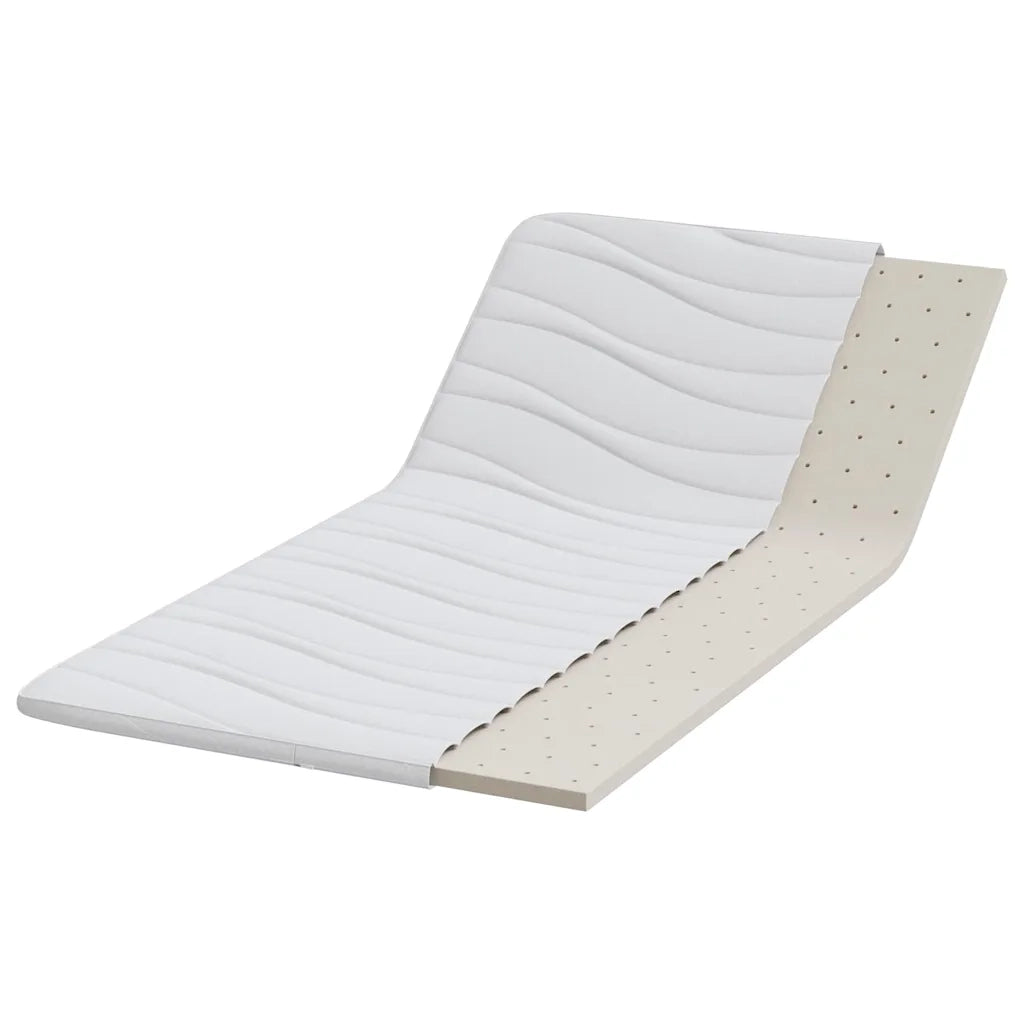 Topper per materasso Bianco 90 x 190 cm Tessuto a maglia 4106403